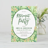 グリーンウォーター葉カラーパーティー 招待状 (スタンド正面)
