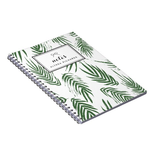 グリーンウォーター離れカラーパタカスタムーン ノートブック (右側)