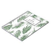 グリーンウォーター離れカラーパタカスタムーン ノートブック (左側)