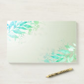 グリーンウォータ葉ーカラーフラワーボ結婚タニカル ポストイット (デスク)