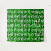 グリーンウォール きらきらライト パーティー 背景 タペストリー (正面(横))