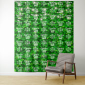 グリーンウォール きらきらライト パーティー 背景 タペストリー (インサイチュ)