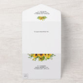 グリーンウッドカントリーサンフラワーズガー結婚ランドズ オールインワン招待状 (外側)