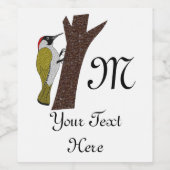 グリーンウッドペッカーイラストレーション ワインラベル (シングルラベル)