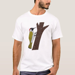 グリーンウッドペッカーイラストレーション Tシャツ