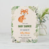 グリーンウッドランドの狐の誕生日招待状 招待状 (スタンド正面)