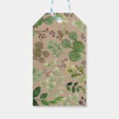 グリーンウッドランドアニマルズベビーシャワー誕生日 ギフトタグ (裏面)