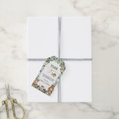 グリーンウッドランドアニマルズベビーシャワー誕生日 ギフトタグ (より糸付き)