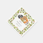 グリーンウッドランドアニマル紙ナプキンス スタンダードカクテルナプキン (角)