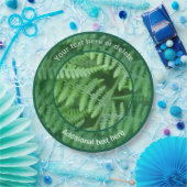 グリーンウッドランドシダパーソナライズされたパーティー ペーパープレート (パーティー)