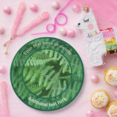 グリーンウッドランドシダパーソナライズされたパーティー ペーパープレート (パーティー)