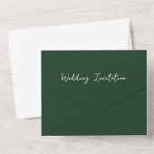 グリーンウッドランドテーマオールインワンウェディング招待客 オールインワン招待状 (裏面)