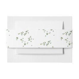 グリーンウッドランドテーマオールインワンウェディング招待客 招待状ベリーバンド