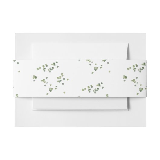 グリーンウッドランドテーマオールインワンウェディング招待客 招待状ベリーバンド (正面例)