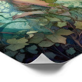 グリーンウッドランドフェアリーファンタジーアート ポスター (角)