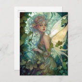 グリーンウッドランドフェアリーファンタジーアート ポストカード (正面/裏面)