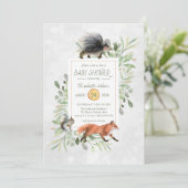 グリーンウッドランドフォレストベビーシャワー招待状 (スタンド正面)