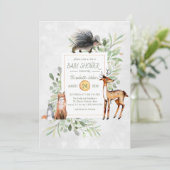 グリーンウッドランドフォレストベビーシャワー招待状 (スタンド正面)