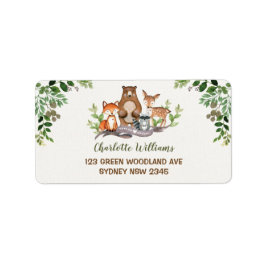 グリーンウッドランドベビーアニマルズフォレスト差出人住所 ラベル