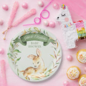 グリーンウッドランドベビーディアカスタムベイビーシャワー ペーパープレート (パーティー)