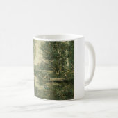 グリーンウッドランドランドスケープ(ヴィンテージアート) コーヒーマグカップ (正面右)
