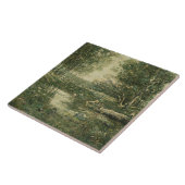 グリーンウッドランドランドスケープ(ヴィンテージアート) タイル (側面)