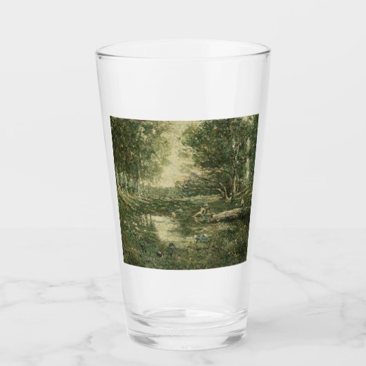 グリーンウッドランドランドスケープ(ヴィンテージアート) タンブラーグラス (正面)