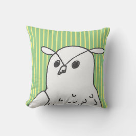 グリーンウッドランド動物アートかわいいフクロウ クッション