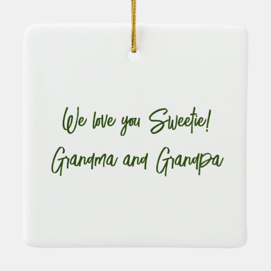 グリーンウッドランド妖精と花オーナメント セラミックオーナメント (裏面)