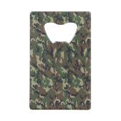 グリーンウッドランド軍隊迷彩パターン クレジットカード栓抜き (裏面)