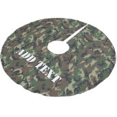 グリーンウッドランド軍隊迷彩パターン ブラッシュドポリエステルツリースカート (アングル)