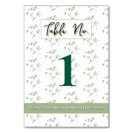 グリーンウッドランド テーマ オールインワン ウェディング 招待状 テーブルナンバー