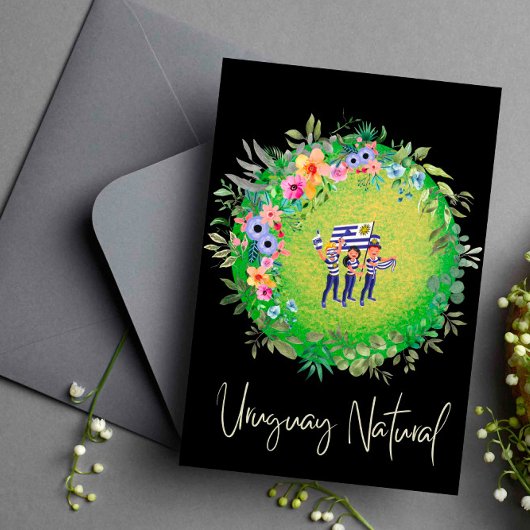 グリーンウルグアイ天然はがき ポストカード