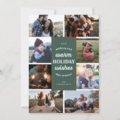 グリーンエイトフォトウォームホリデーウィッシュカード シーズンカード (正面)