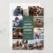 グリーンエイトフォトウォームホリデーウィッシュカード シーズンカード (正面/裏面)