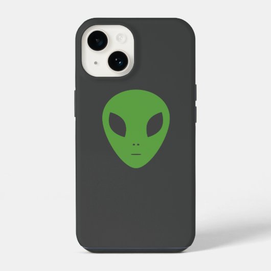 グリーンエイリアンのスマホケース iPhoneケース (裏面)