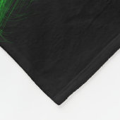 グリーンエイリアンカスタムフリースブランケット フリースブランケット (角)