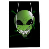 グリーンエイリアンカスタム抱き枕 ミディアムペーパーバッグ (正面)