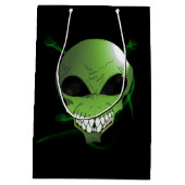 グリーンエイリアンカスタム抱き枕 ミディアムペーパーバッグ (裏面)