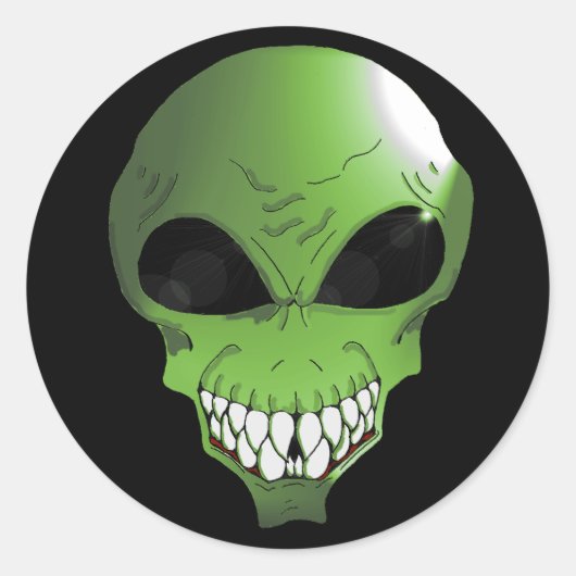 グリーンエイリアンシール ラウンドシール (正面)