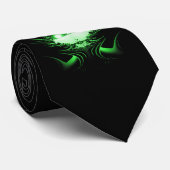 グリーンエイリアンドラゴンwアイ白熱［赤熱］光を放つズ ネクタイ (ロール)