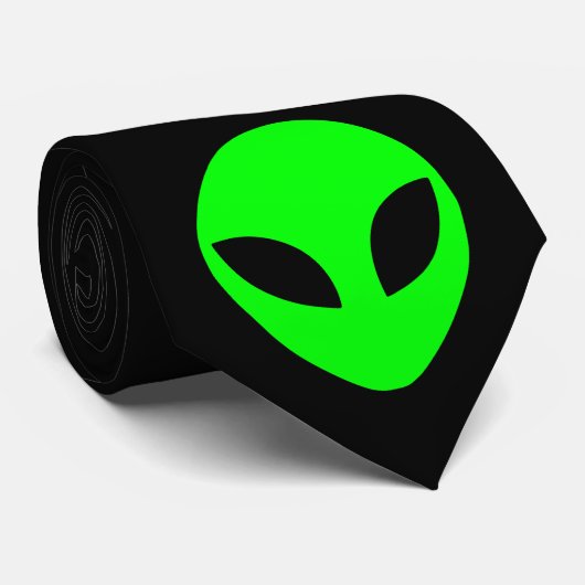 グリーンエイリアンヘッドネクタイ ネクタイ (ロール)