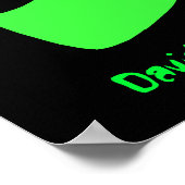 グリーンエイリアンヘッドポスター/プリント ポスター (角)