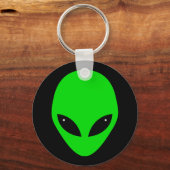 グリーンエイリアンヘッド キーホルダー (正面)