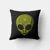 グリーンエイリアンヘッド クッション (裏面)