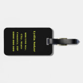 グリーンエイリアンヘッド ラゲッジタグ (裏面横)