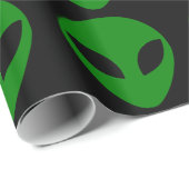 グリーンエイリアンヘッド ラッピングペーパー (ロールコーナー)