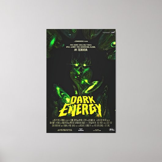 グリーンエイリアンモンスター キャンバスプリント (正面)