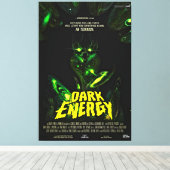 グリーンエイリアンモンスター キャンバスプリント (インサイチュ (ウッドフロア))