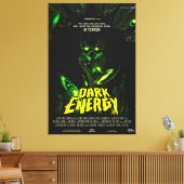 グリーンエイリアンモンスター キャンバスプリント (インサイチュ (リビング))